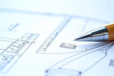 Architectural drawing of a modern building representing urban development news